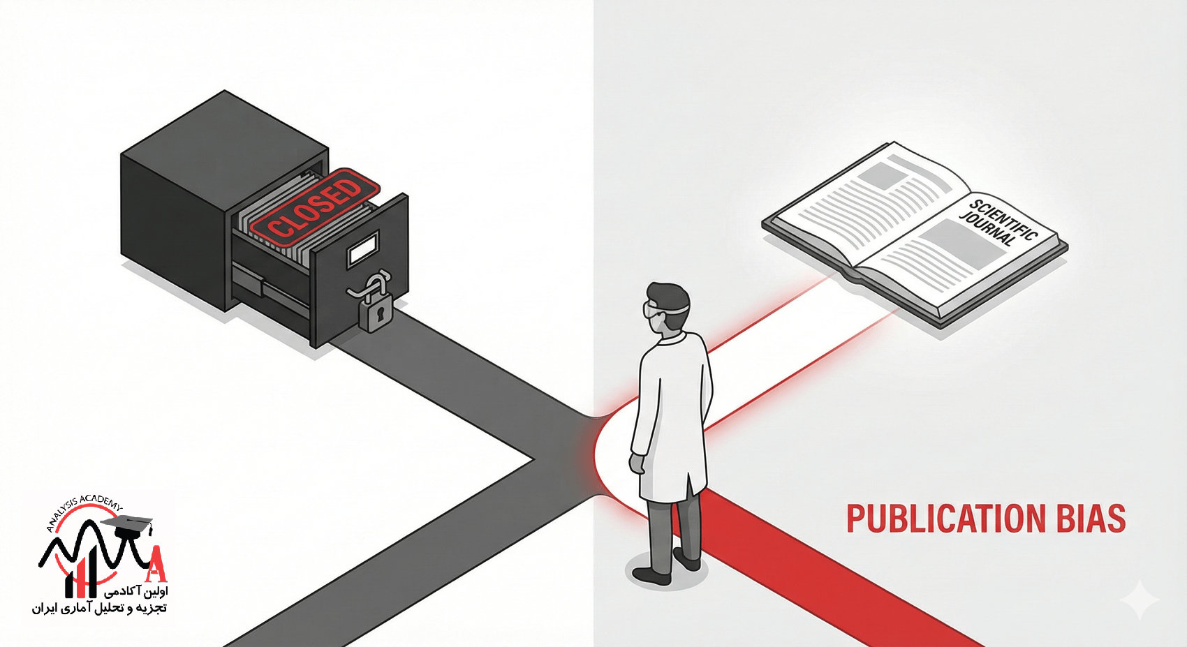 دو راهی پژوهشگر برای انتشار مقاله یا بایگانی نتایج منفی