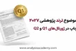 کاور مقاله لیست طلایی موضوعات پژوهشی ۲۰۲۷ شامل ۴۰۰ ایده ترند برای چاپ مقاله در مجلات Q1 و رساله دکتری مدیریت و علوم انسانی و اجتماعی